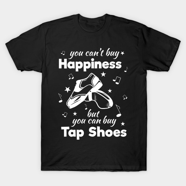 Tap Dance Shoes Step Dancer Dancing Sports T-Shirt by ChrisselDesigns